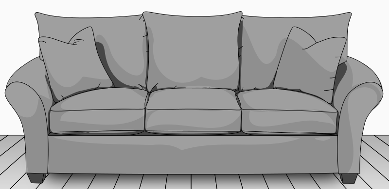 Standard width couch